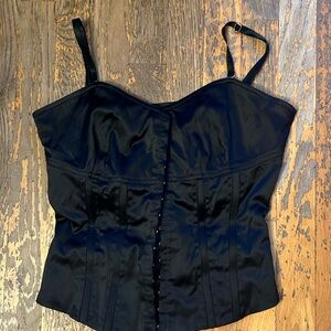 H&M Black Satin Camisole Top
